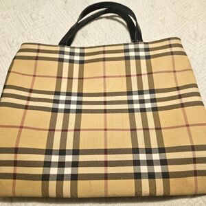 Burberry Nova Check PVC Leather Tote
